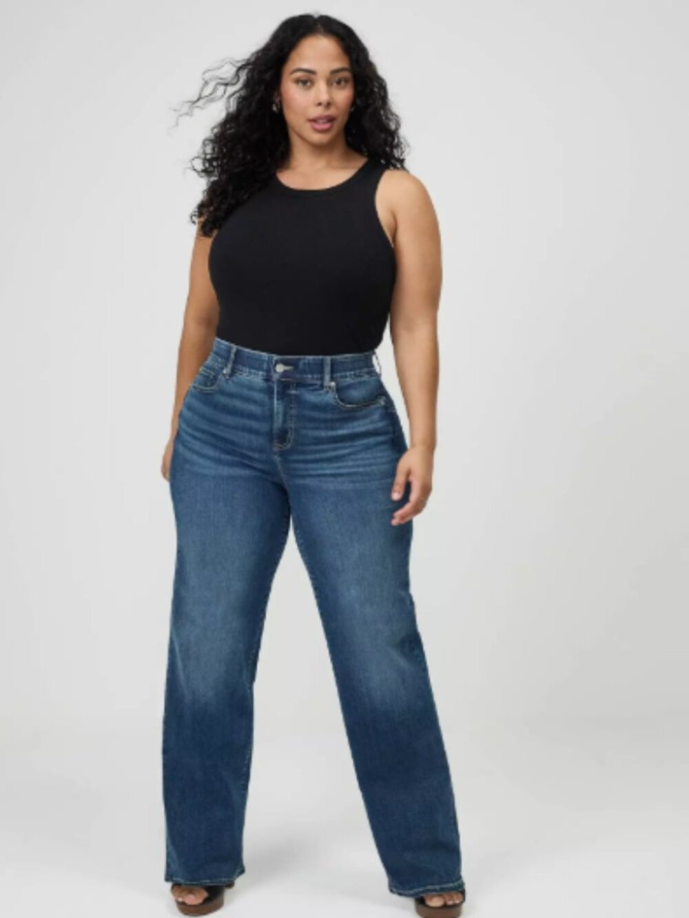 Torrid Bombshell High Rise Wide Leg Jean size 18 short